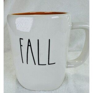 White‎ Mug with Fall Text